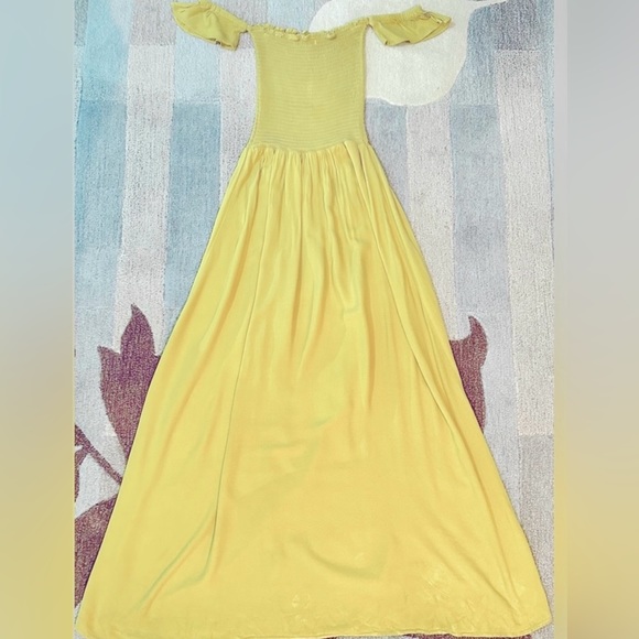 Revolve | Young Fabulous & Broke Frida Smocked Bodice On/Off Shoulder Maxi Dress - Picture 3 of 8